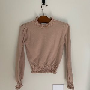 LUSH turtleneck cropped sweater
